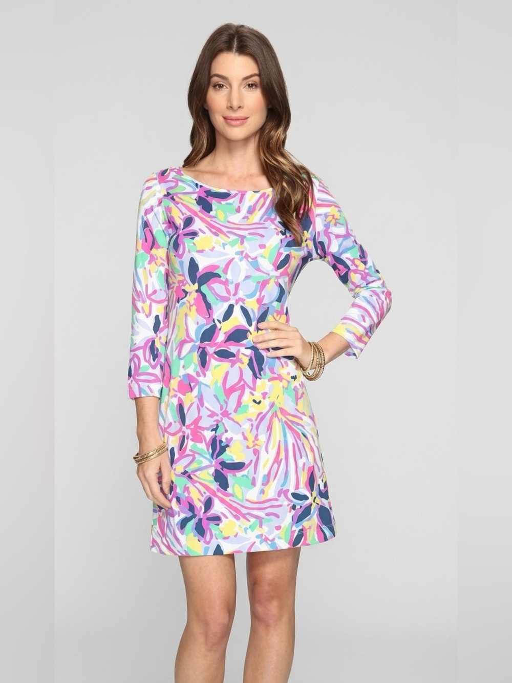 NWT Lilly Pulitzer Marlowe Shift Dress in Multi Havin A Blast Coastal Preppy XS